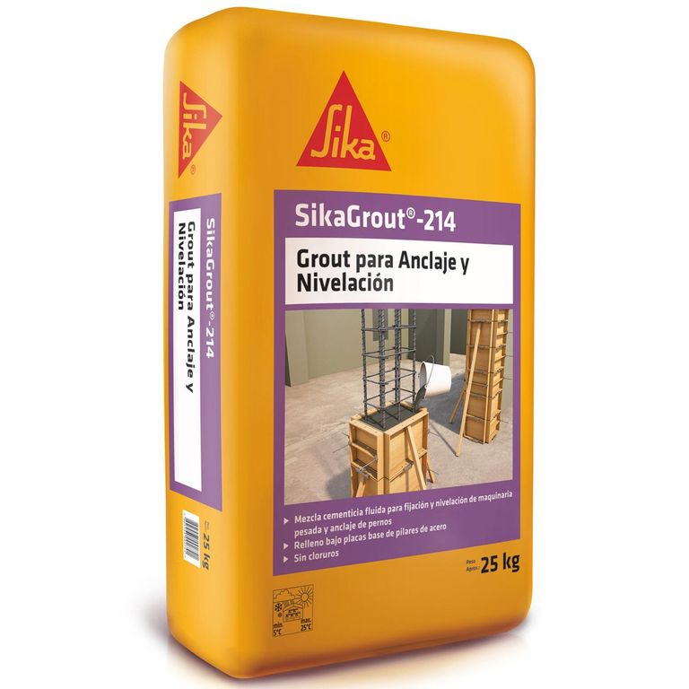 Sikagrout para Anclaje y Nivelación Saco 25 Kg