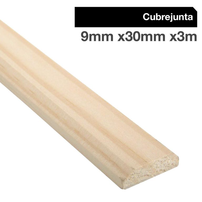 Moldura Pino Finger Natural 9 mm 3x300 cm
