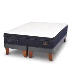 CIC - Cama Europea Super king Super Premium Blanco/gris