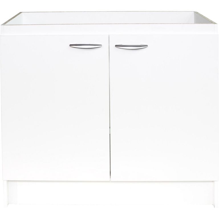 Mueble lavaplato melamina 80 cm blanco