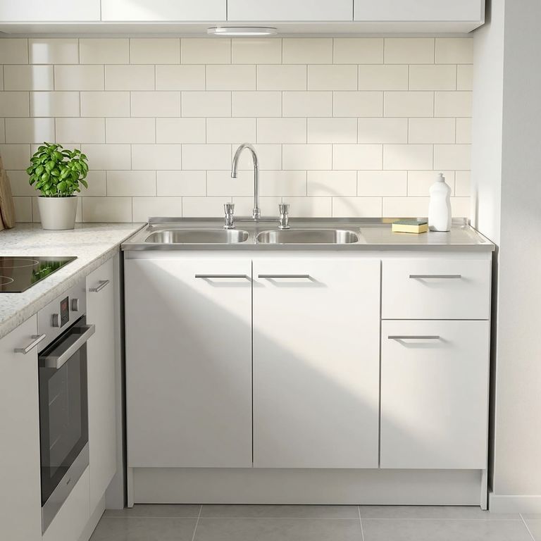 Kit mueble lavaplatos 120 cm derecho con rebalse