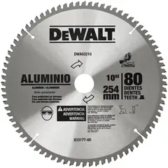DEWALT - Disco de sierra circular 10" 80 dientes