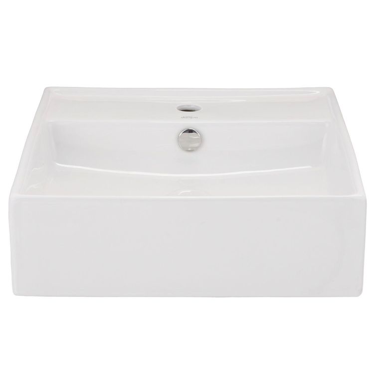 Lavamanos a Muro Forma Cuadrada Loza 46x13.5x46 cm Blanco