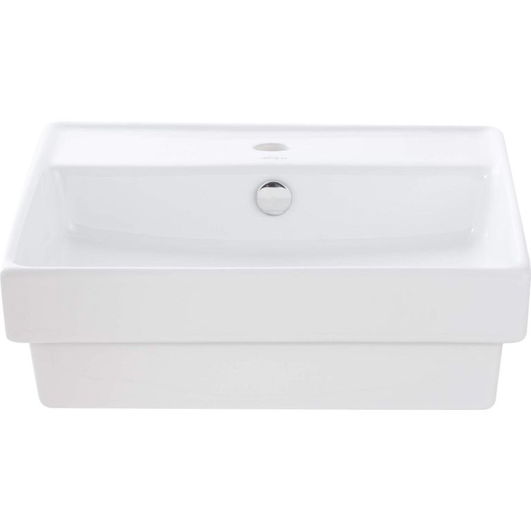 Lavamanos Forma Cuadrada Loza 47x14.5x46.5 cm Blanco