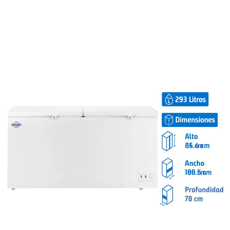 Congelador Industrial Horizontal 612 Litros Blanco BD612