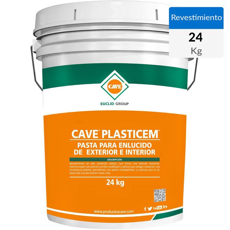 Pasta Para Enlucido Plasticem 24 Kg