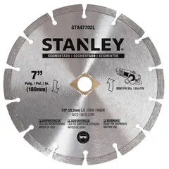 STANLEY - Disco diamantado segmentado 7"