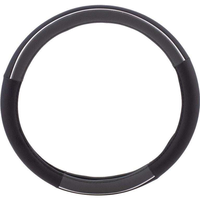 Cubrevolante PVC 38 cm Negro/Gris