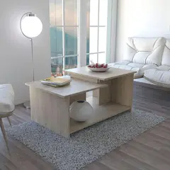 TUHOME - Mesa de centro 53,1x89,3x41,6 cm
