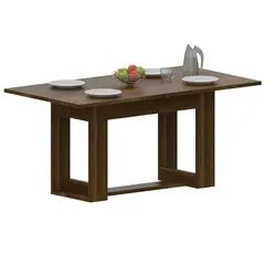 TUHOME - Mesa de comedor 74x85x90 cm caramelo