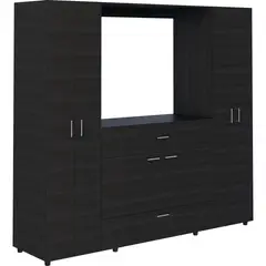 TUHOME - Clóset Rack 7 Puerta(s) 5 Repisa(s) 198.4x180x49.8 cm Manila