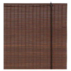 JUST HOME COLLECTION - Cortina roller bambú café oscuro