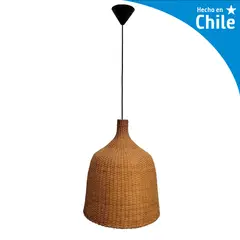 DECO MIMBRE - Lámpara Colgante Mimbre Café