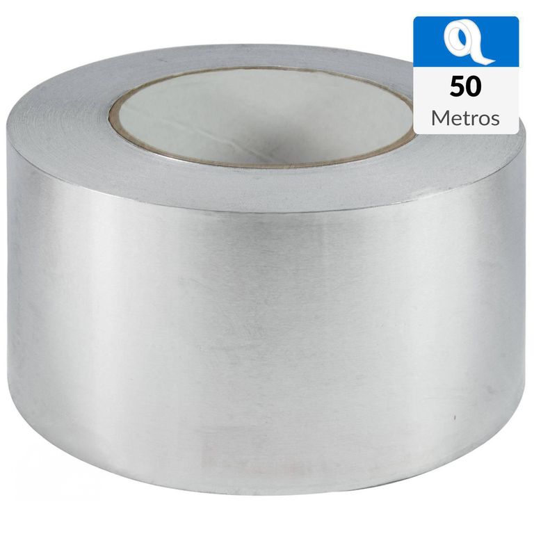 Cinta aluminio adhesiva 75 mm 50 m