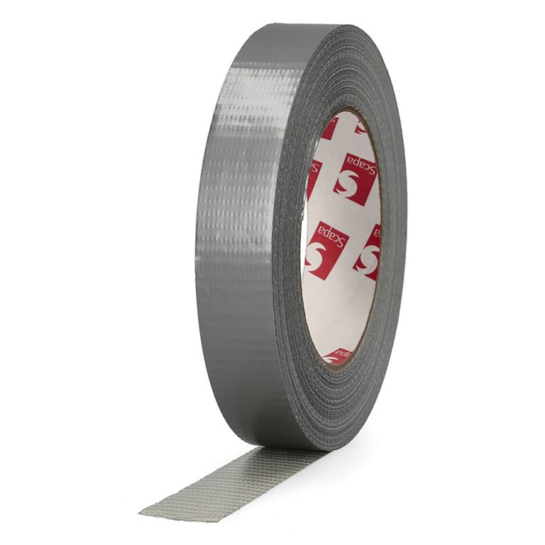 Cinta de tela 25 mm 50 m gris