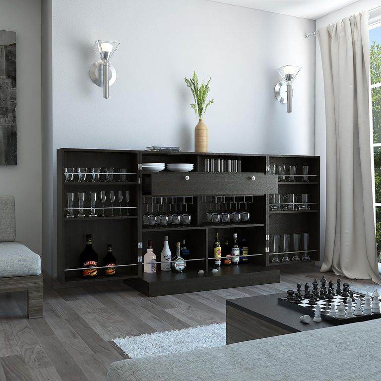 Bar Normandia 102x95x52 cm Wengué