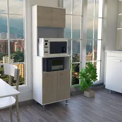 TUHOME - Mueble Cocina 4 Puertas 4 Repisas 54x160x35 cm