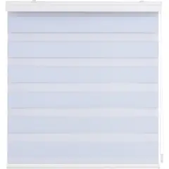 JUST HOME COLLECTION - Cortina Roller Dúo Black Out Blanco
