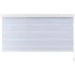 JUST HOME COLLECTION - Cortina Roller Dúo Black Out Blanco