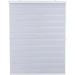 JUST HOME COLLECTION - Cortina Roller Dúo Black Out Blanco