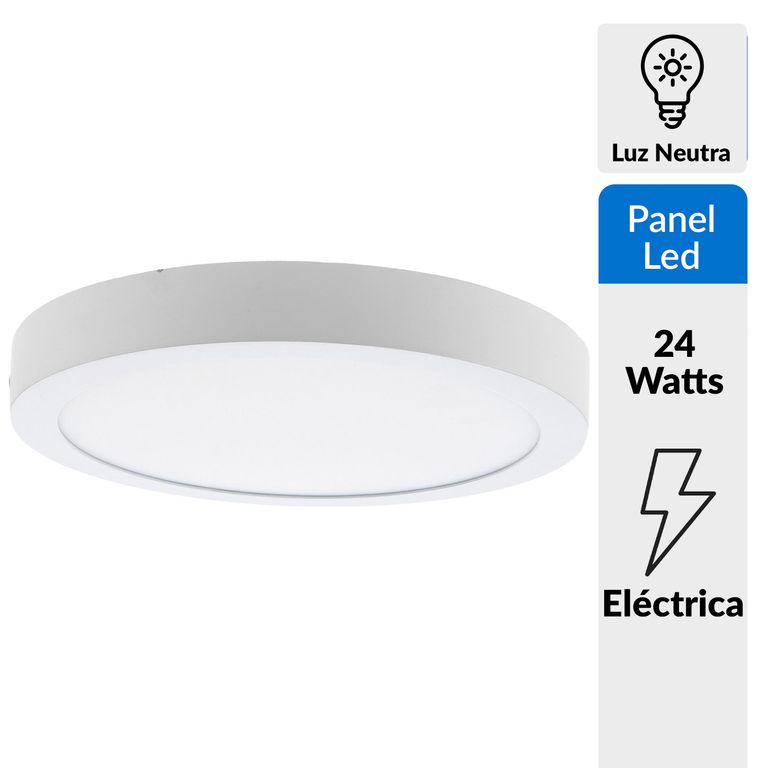 Panel LED circular 31,5 cm 24 W luz día
