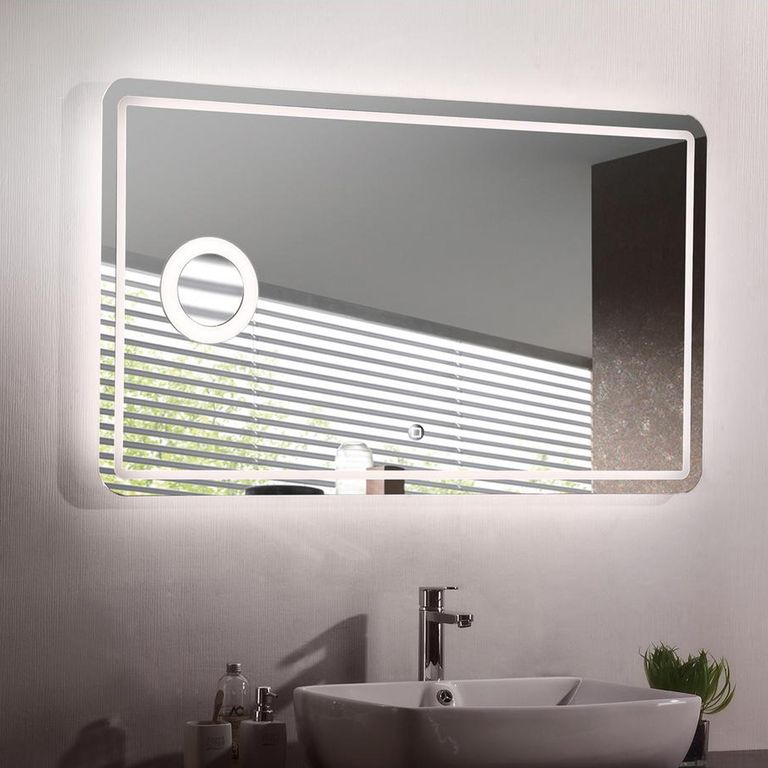 Espejo Milano con luz led y zoom 120X70 cm