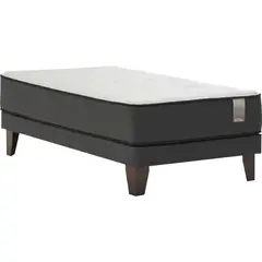 MANTAHUE - Cama 1.5 plazas Aureo Gris/blanco
