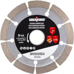 UBERMANN - Disco Diamantado Segmentado Universal 4,5"
