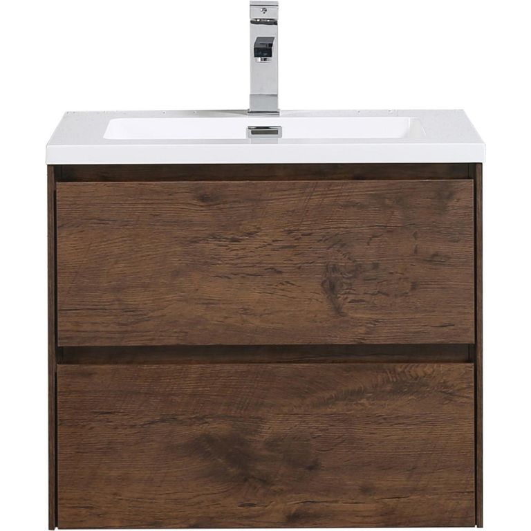 Kit mueble vanitorio 60 cm chocolate