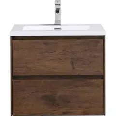 SENSI DACQUA - Kit mueble vanitorio 60 cm chocolate