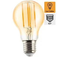 DAIRU - Ampolleta Led Filamentos 6 W E27 600 lm Luz Cálida