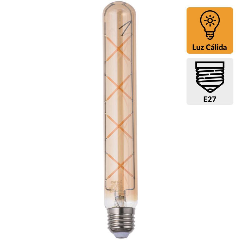 Ampolleta Led Filamentos 5 W E27 460 lm Luz Cálida