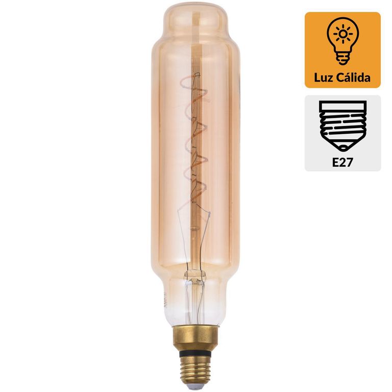 Ampolleta LED filamentos E27 4W luz cálida