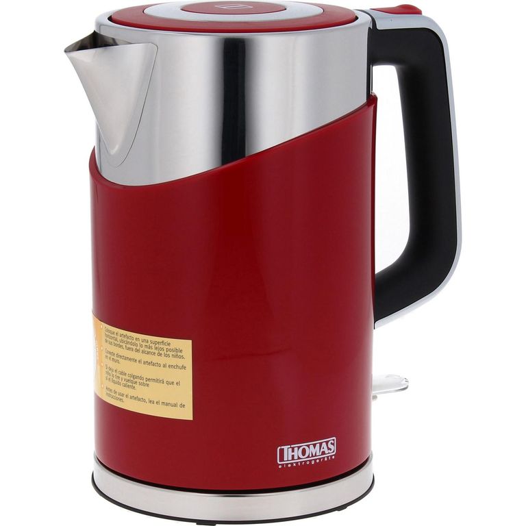 Hervidor eléctrico 1,7 litros rojo