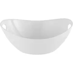 JUST HOME COLLECTION - Fuente con asa mediana blanca