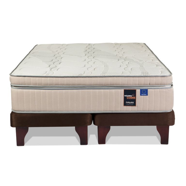 FLEX Cama 2 plazas Europea Máximo Café