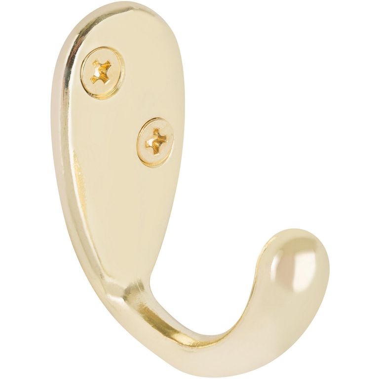 Gancho Percha Sencillo Zinc Dorado