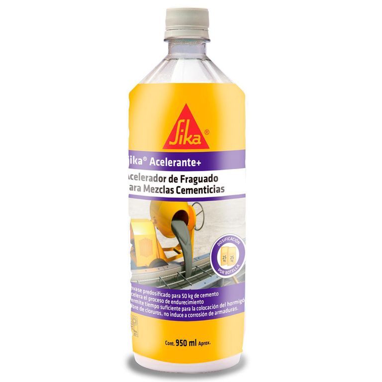 Acelerador Fraguado Mezclas Cementicias 950 Ml