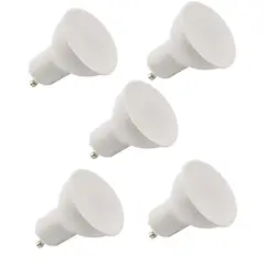 HB LEDS - Pack 5 Ampolletas Led 7 W GU10 250 lm Luz Fría