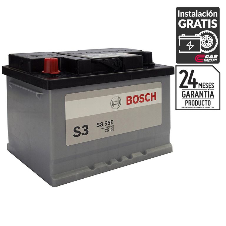 Batería de Auto 55 Ah Positivo Izquierdo 390 CCA