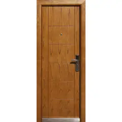 HOLZTEK - Puerta Exterior Acero 86x205 cm Seguridad Der Natural