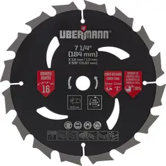 UBERMANN - Disco De Sierra Circular 7 1/4" 16 Dientes