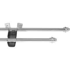 JUST HOME COLLECTION - Set Cromado Doble 12 mm 150 cm