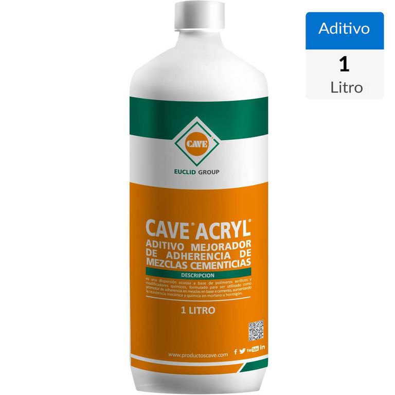 Aditivo Mejorador Adherencia Mezclas Cementicias 1 Litro