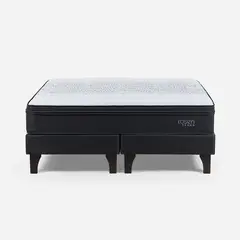 ROSEN - Cama Americana Tempo Super king Negro/blanco
