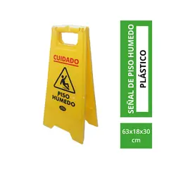 ALL CLEAN - Cartel De Peligro Plegable Amarillo Y Negro 45 Cm Alto