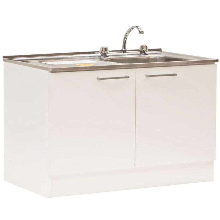 Kit mueble para lavaplatos 80x83x47 cm Blanco