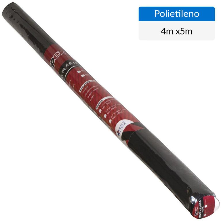 Polietileno negro 4x5 m standard