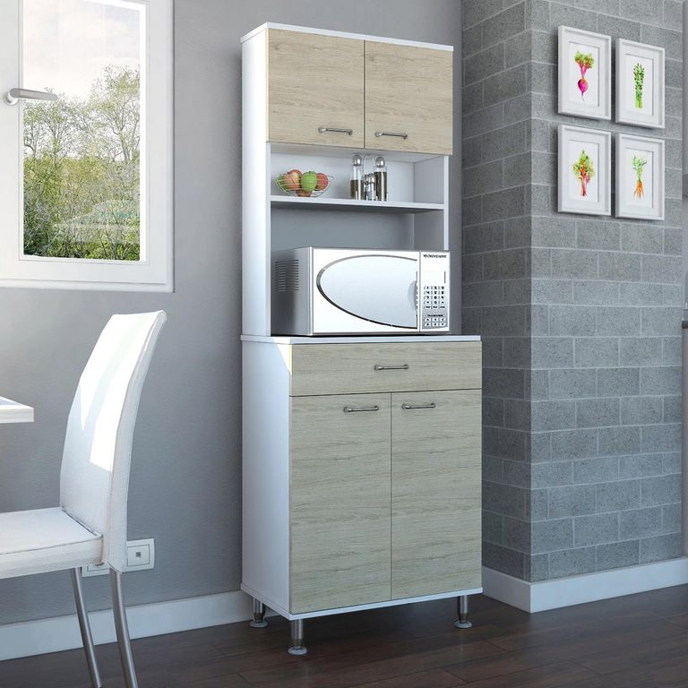 Estante de Cocina 4 Puertas 5 Repisas 60x169x35cm