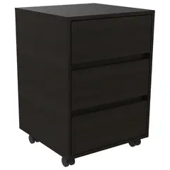 TUHOME - Cajonera 3 Cajón(es) Archivador Office 46.4x45.3x45.3 cm Wengue